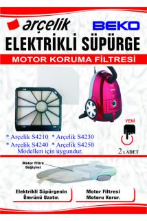 S 4210 4230 4240 4250 Süpürge Motor Koruma Filtresi 2’li